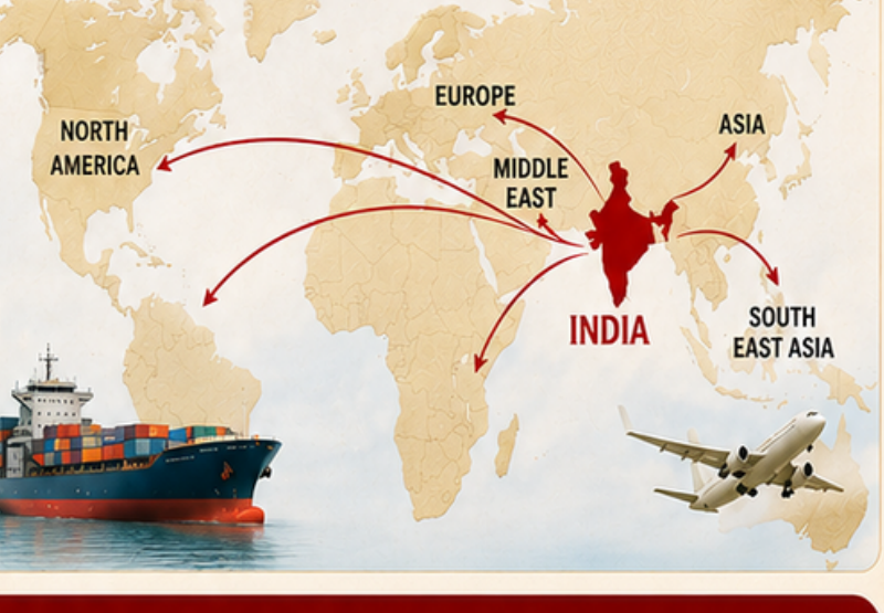 Map illustration of Swathi Spices distribution region